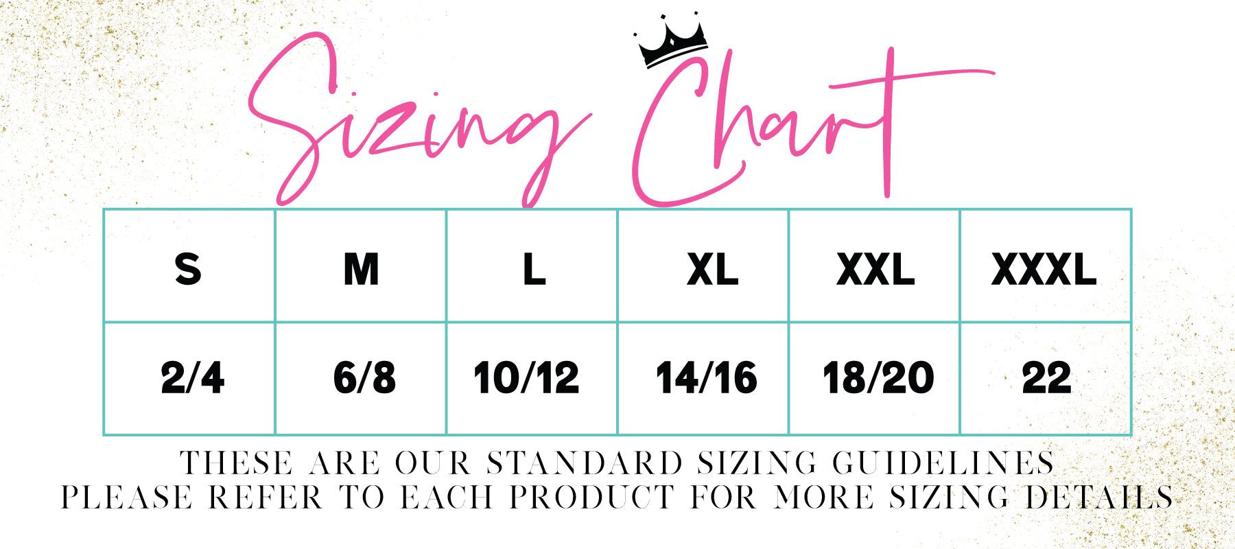 Sizing Chart – Sassytrendz Boutique