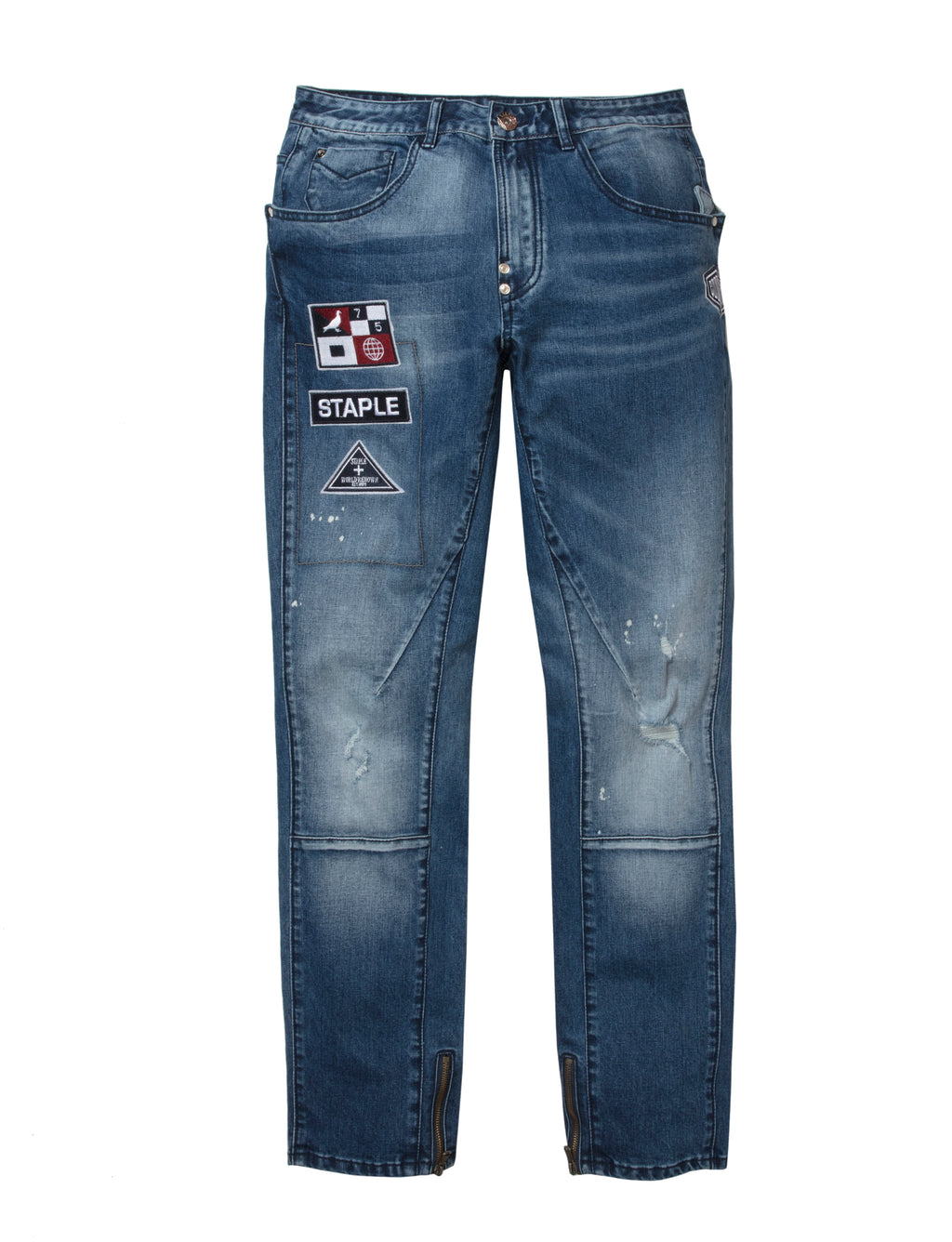 stapled jeans