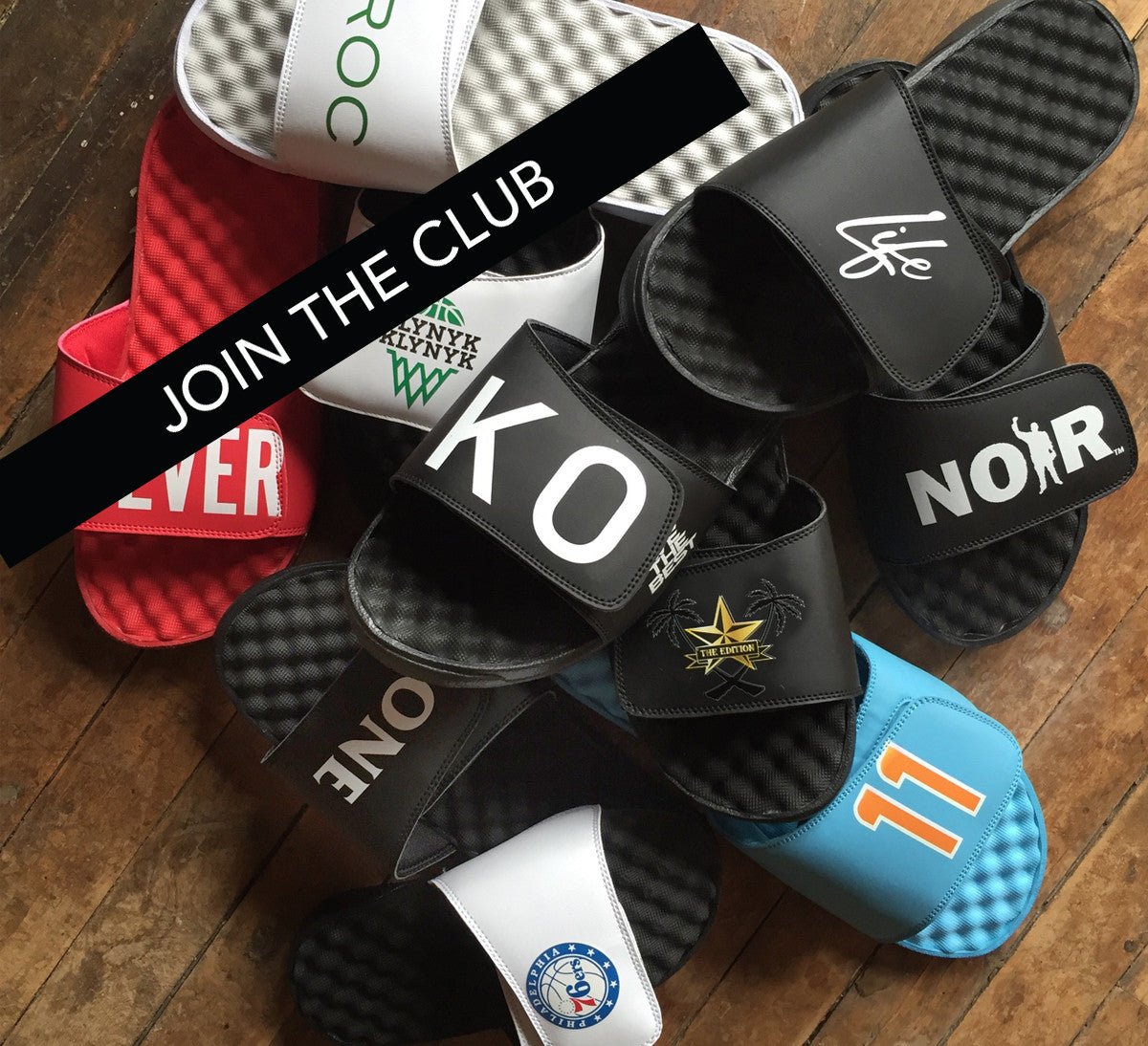 ISlides Official - NYCFC 11 / Black Slides - Sandals - Slippers