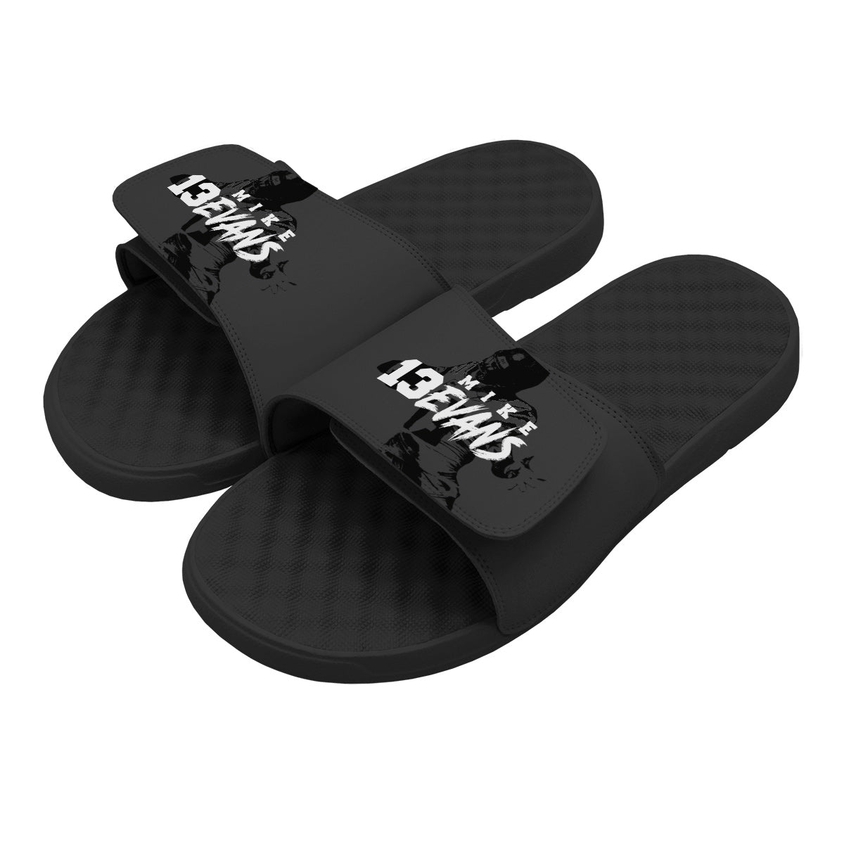 evans black sandals