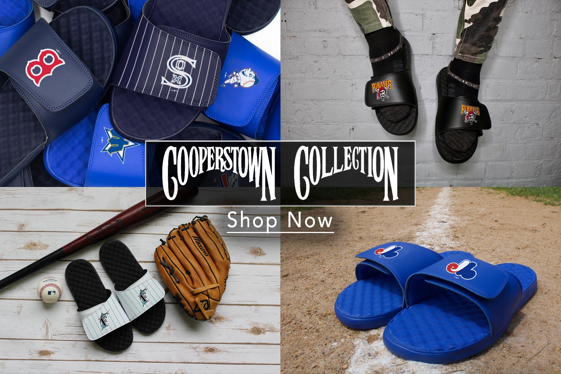 ISlides Official - Cardinals Cooperstown Loudmouth 4 / Great White Slides - Sandals - Slippers