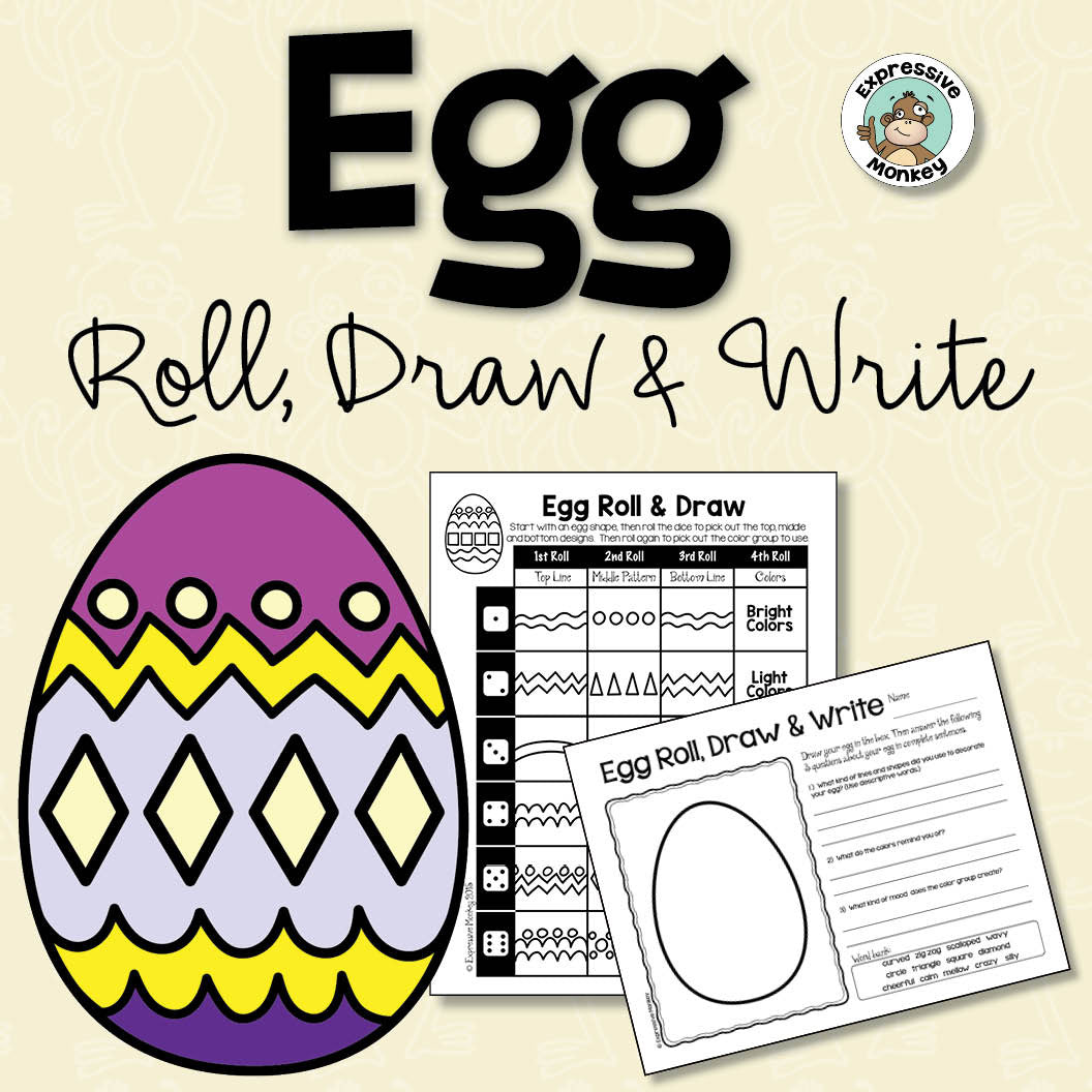 Download Egg Roll, Draw & Write | Expressive Monkey