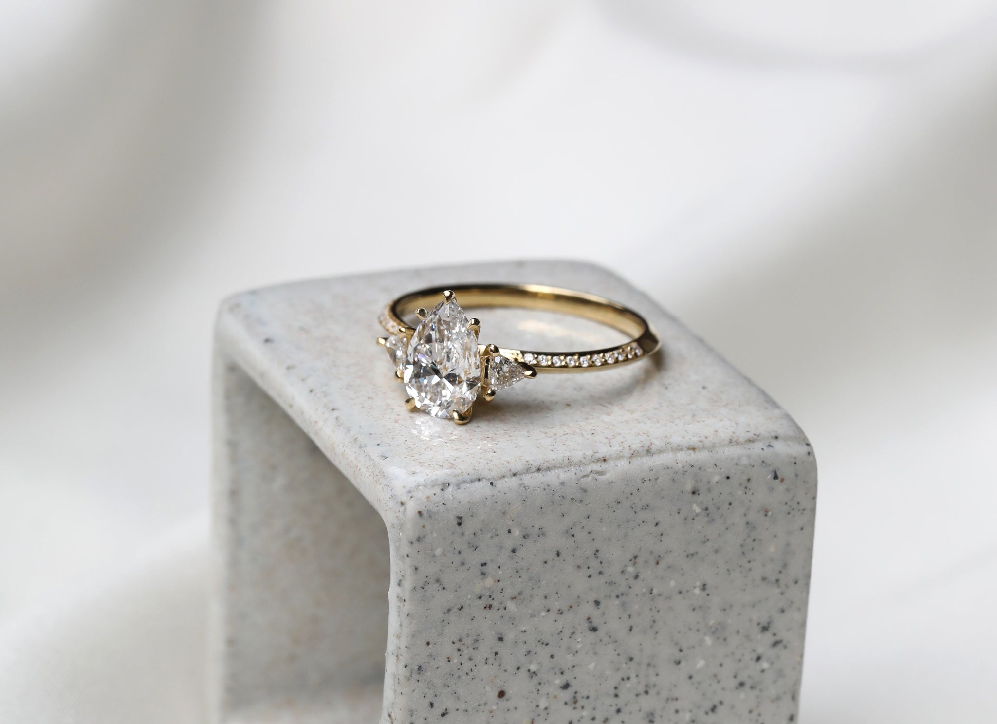 A bespoke engagement ring design by East London jeweller Rachel Boston, who specialises in custom wedding and engagement ring design, bespoke ceremony and fine jewellery.