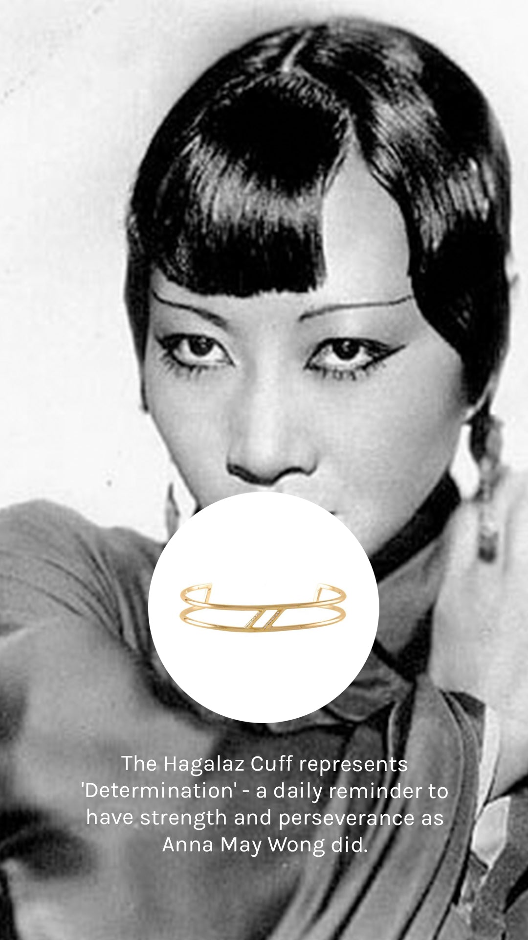 Anna May Wong with her striking style.