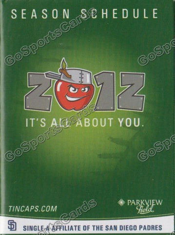 RS20 Fort Wayne TinCaps 2009 Minor Baseball Pocket Schedule - Comcast