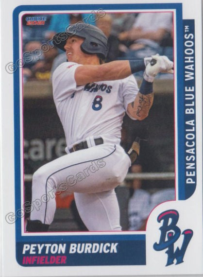 2021 Pensacola Blue Wahoos Peyton Burdick – Go Sports Cards