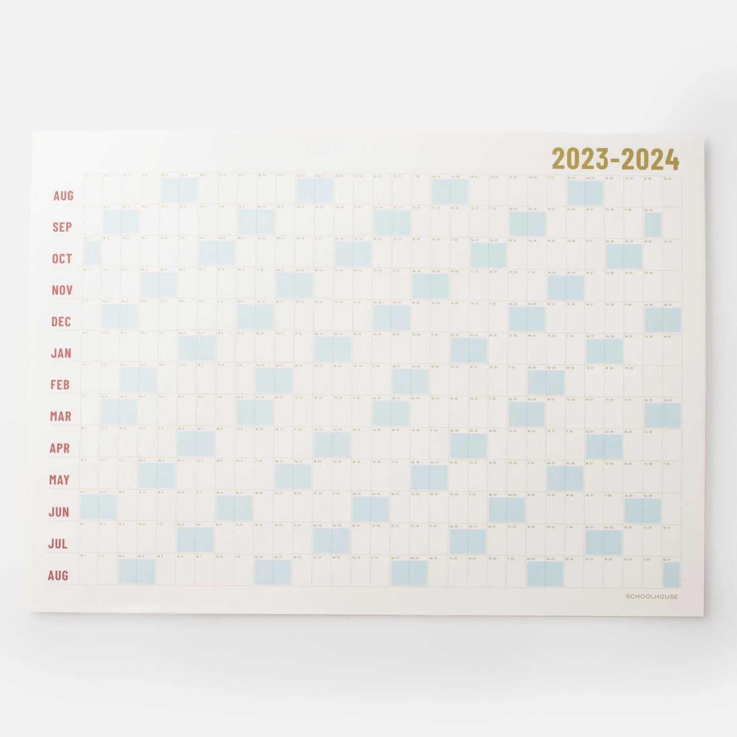 2023-2024 academic wall calendar.
