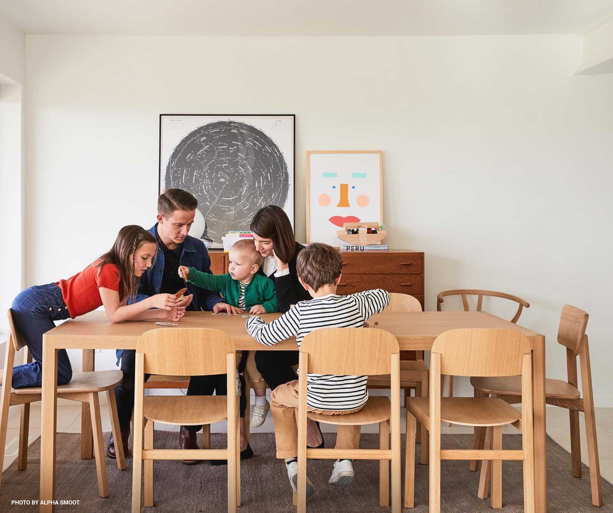 Amanda Jane Jones with her family in their Utah home. 