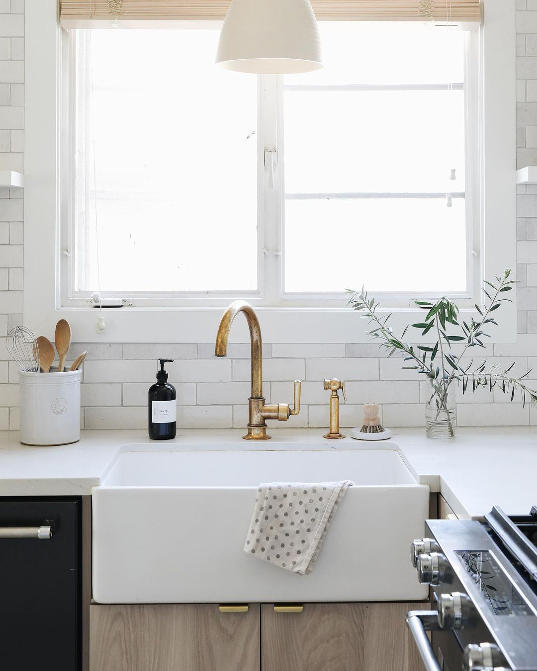 kitchen with a sink and a window