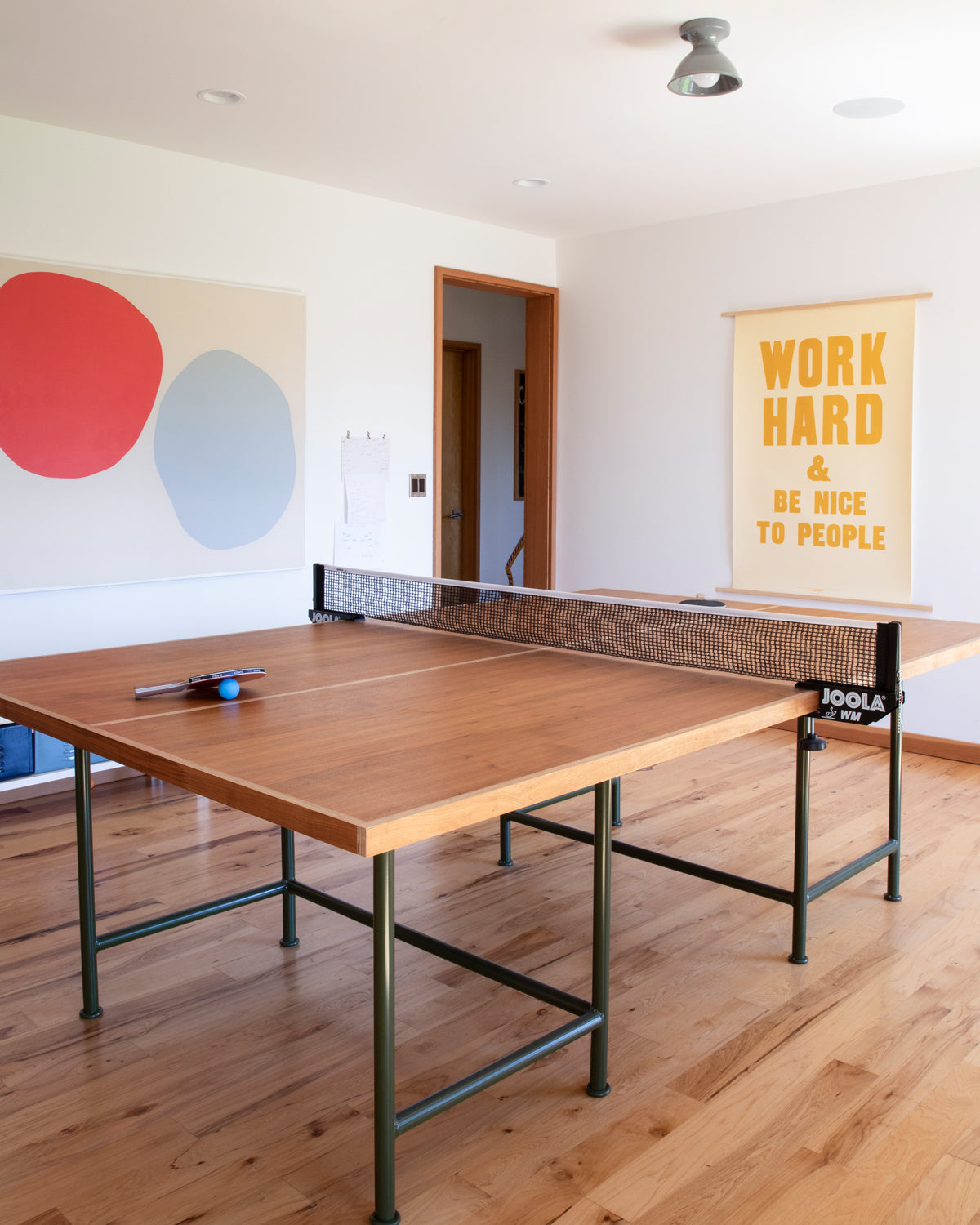 wooden pingpong table