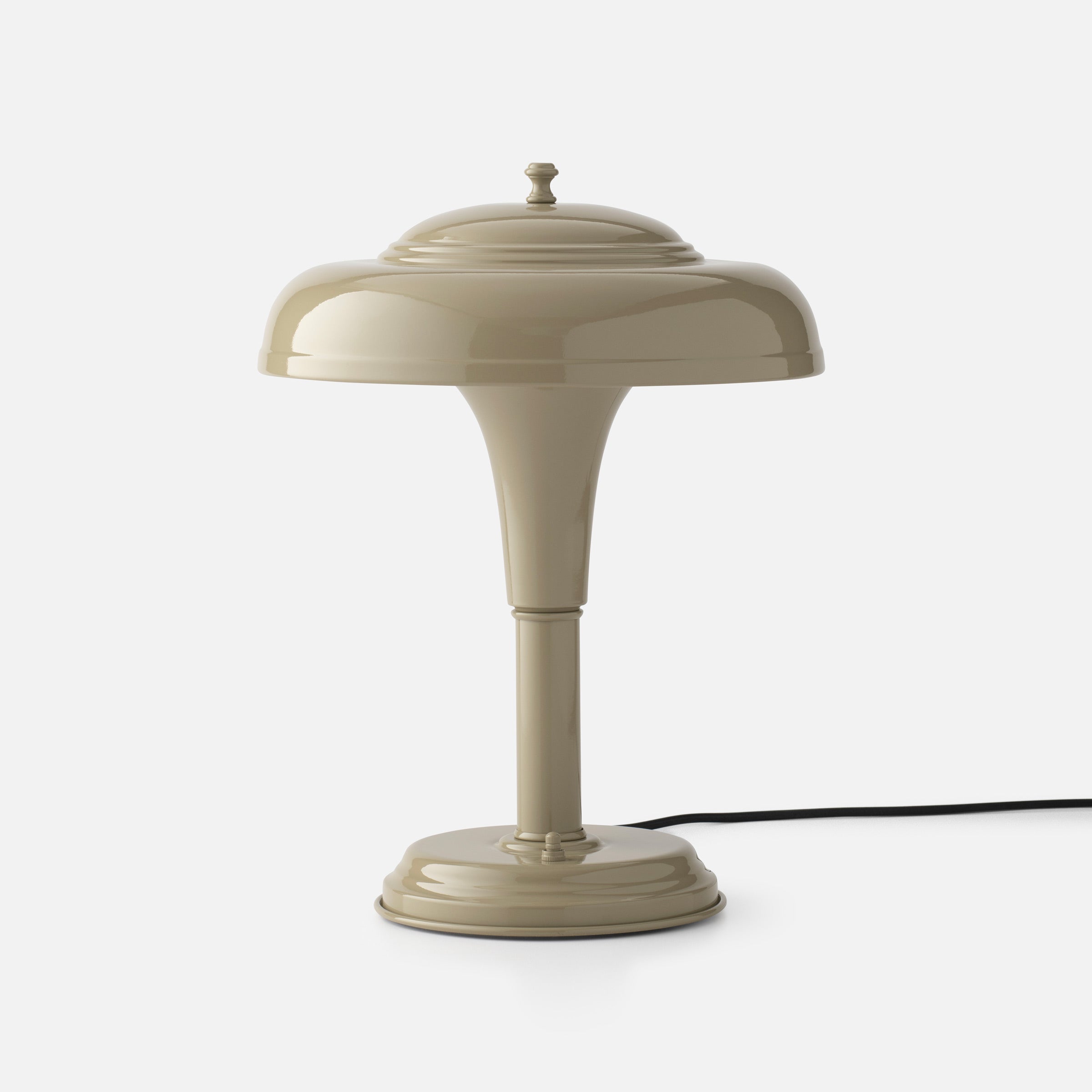 The Graduate Table Lamp in Lichen by Schoolhouse. 