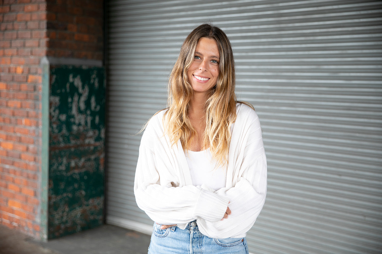 woman smiling for the camera