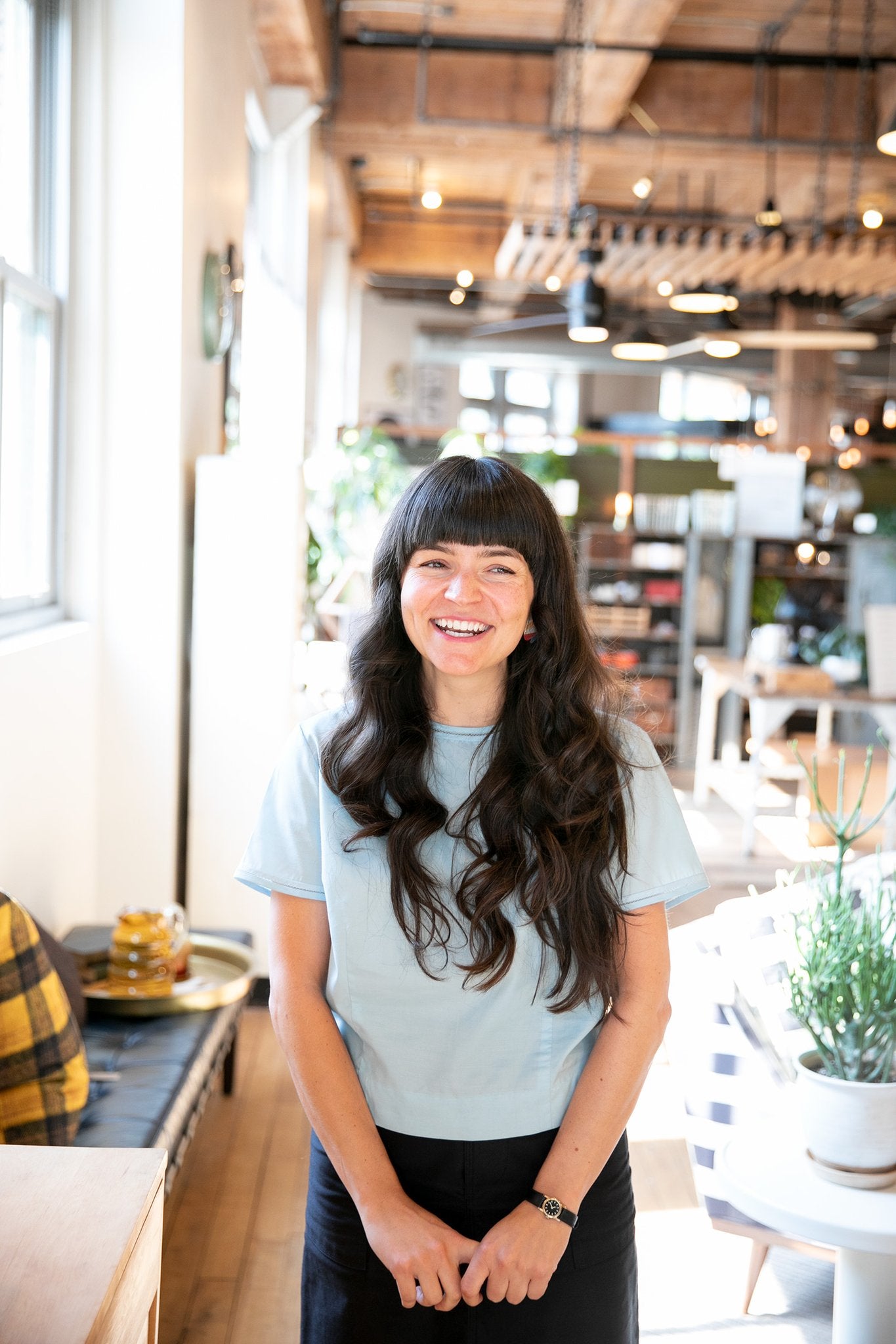 woman smiling for the camera