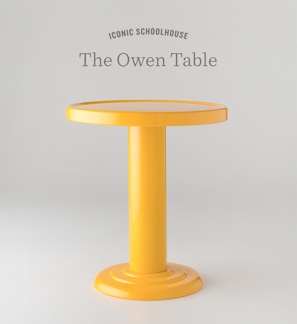 round yellow table