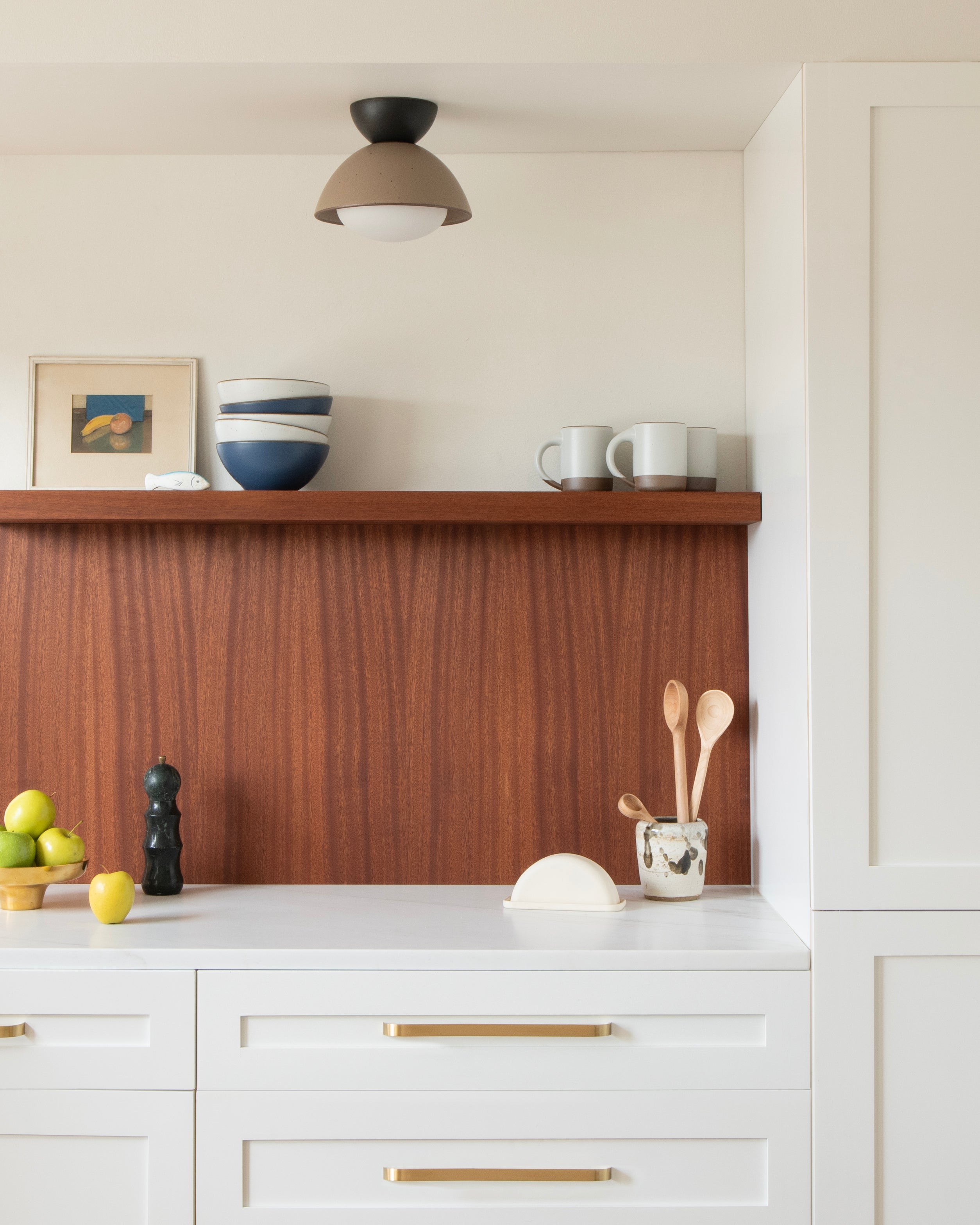 Schoolhouse East Fork flush mount in a kitchen