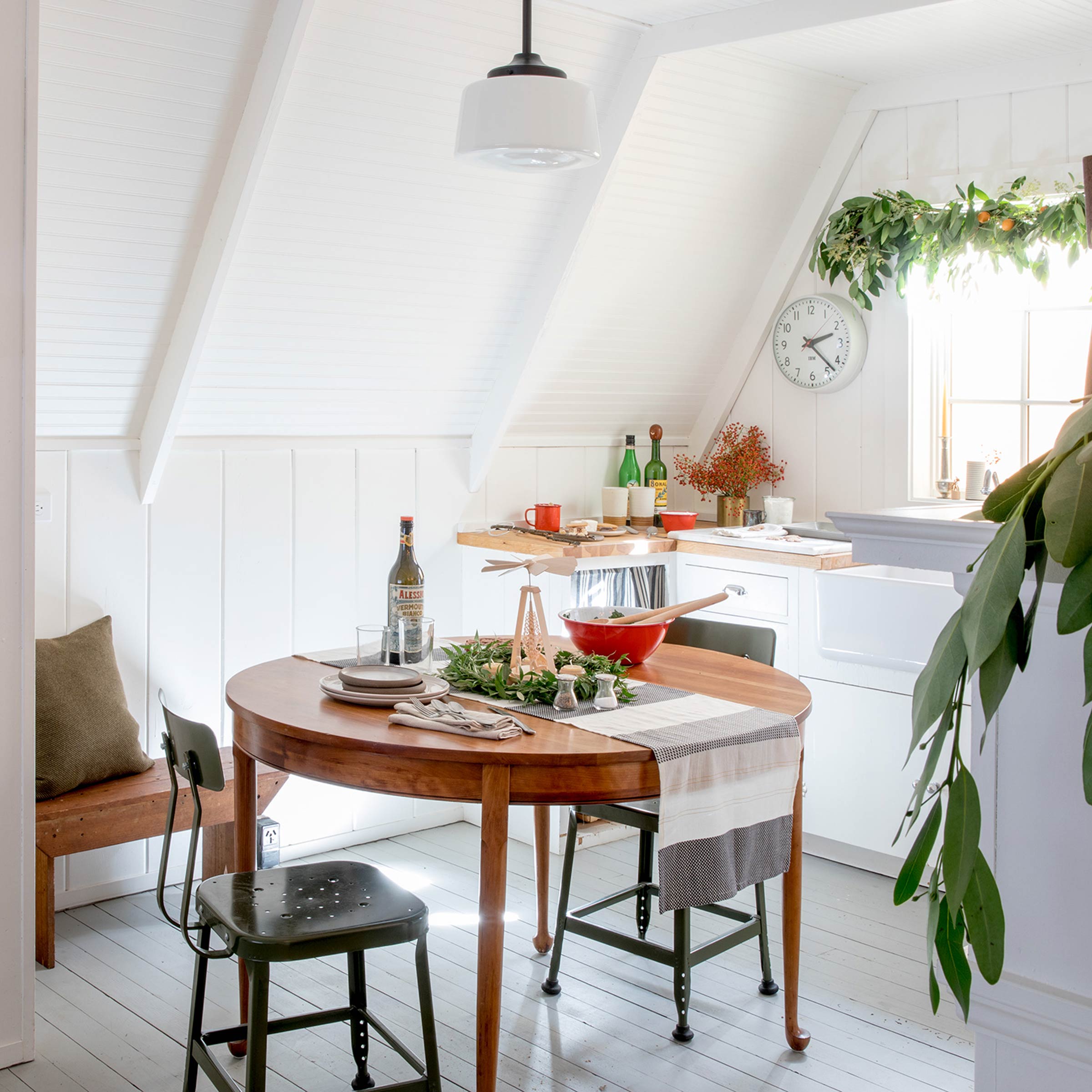 Bright Scandinavian-inspired kitchen.