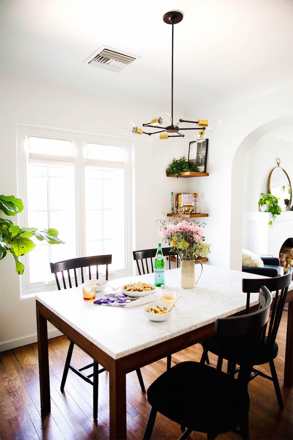 dining room table with chairs