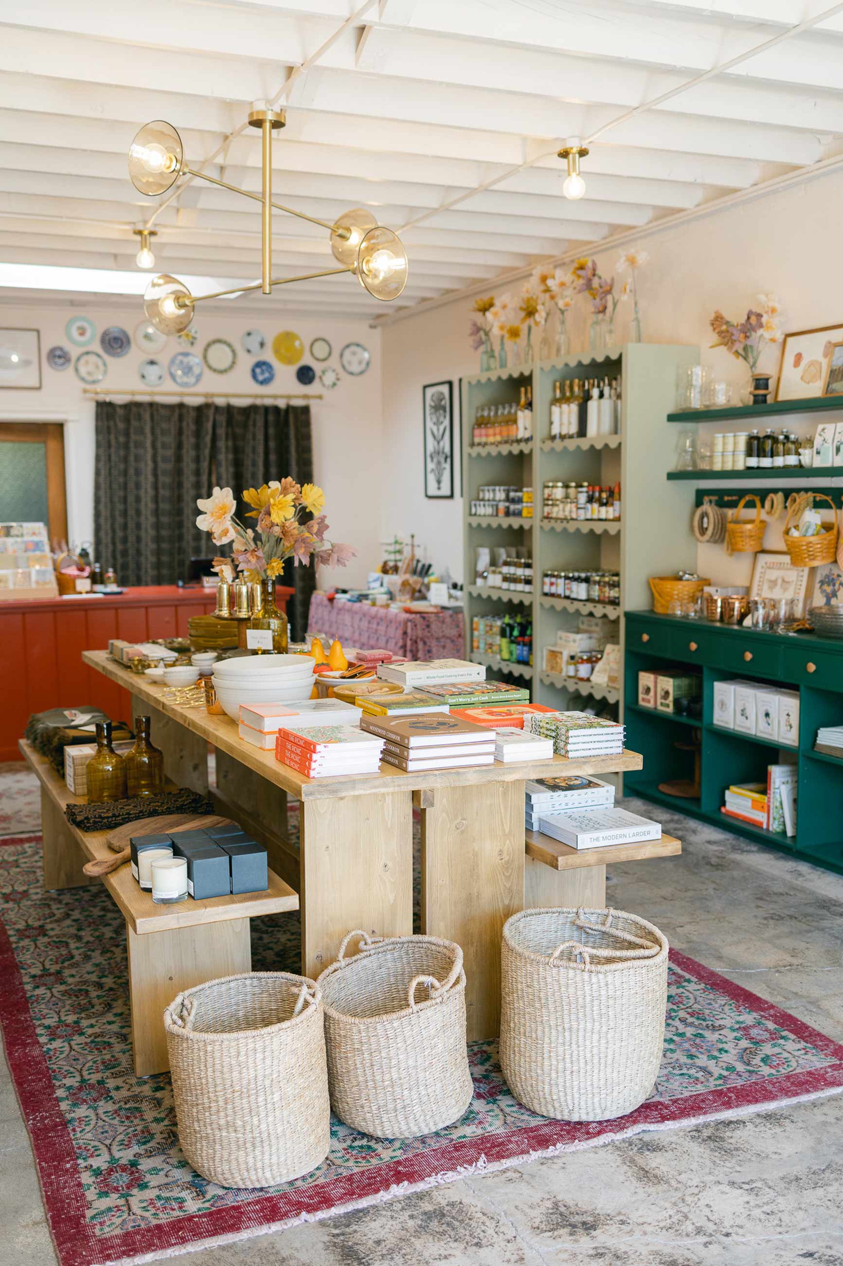 Cheerful and colorful interior shot of Neighbors General Store. 