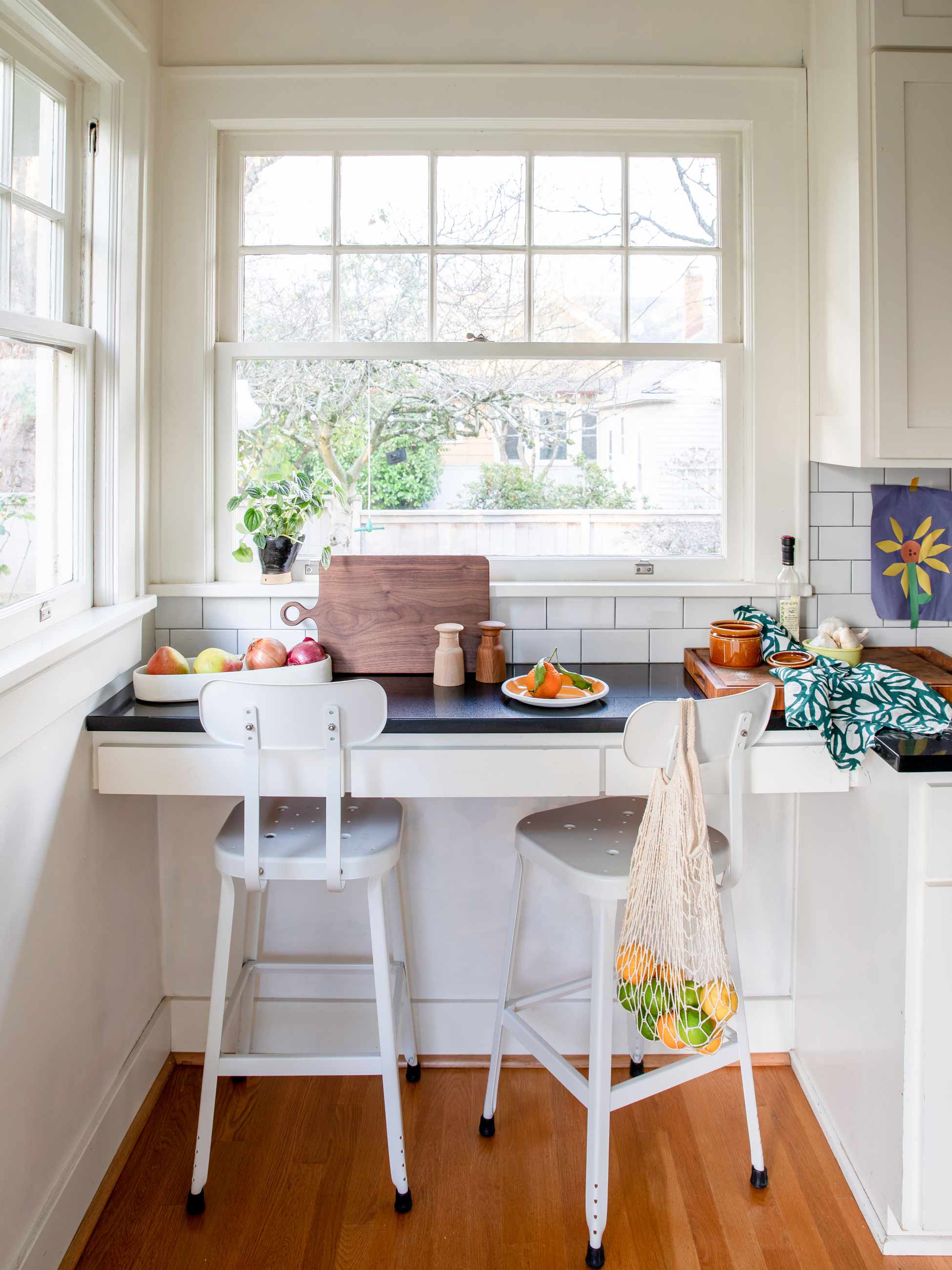 Bright and sunny kitchen nook.