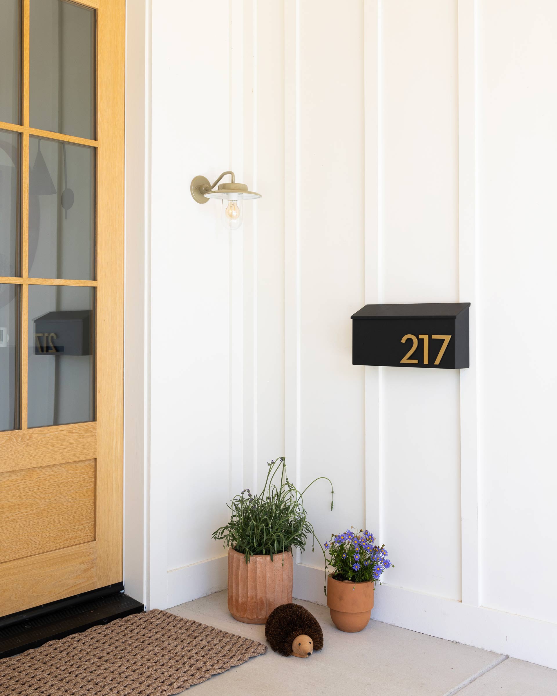 Planters on the front porch.