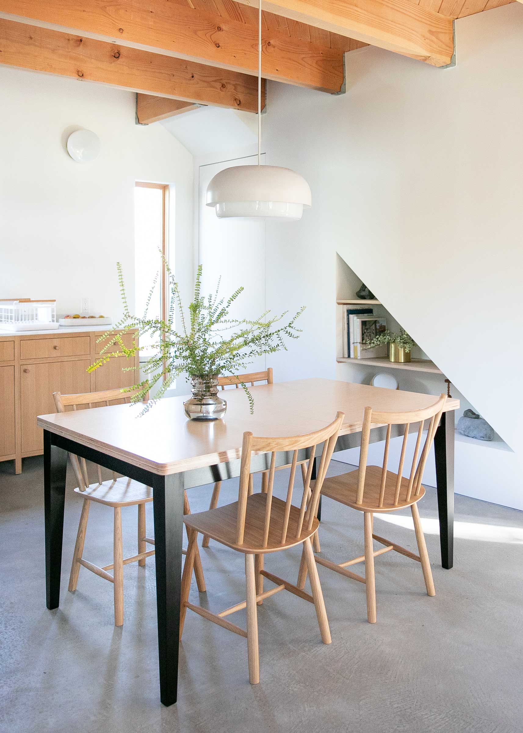 Ray Pendant over a dining table.