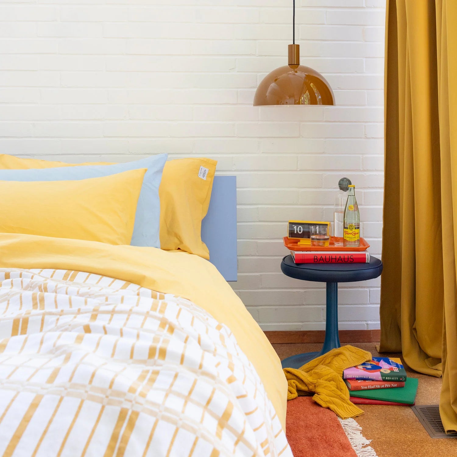 Shelburne coverlet in a bedroom.