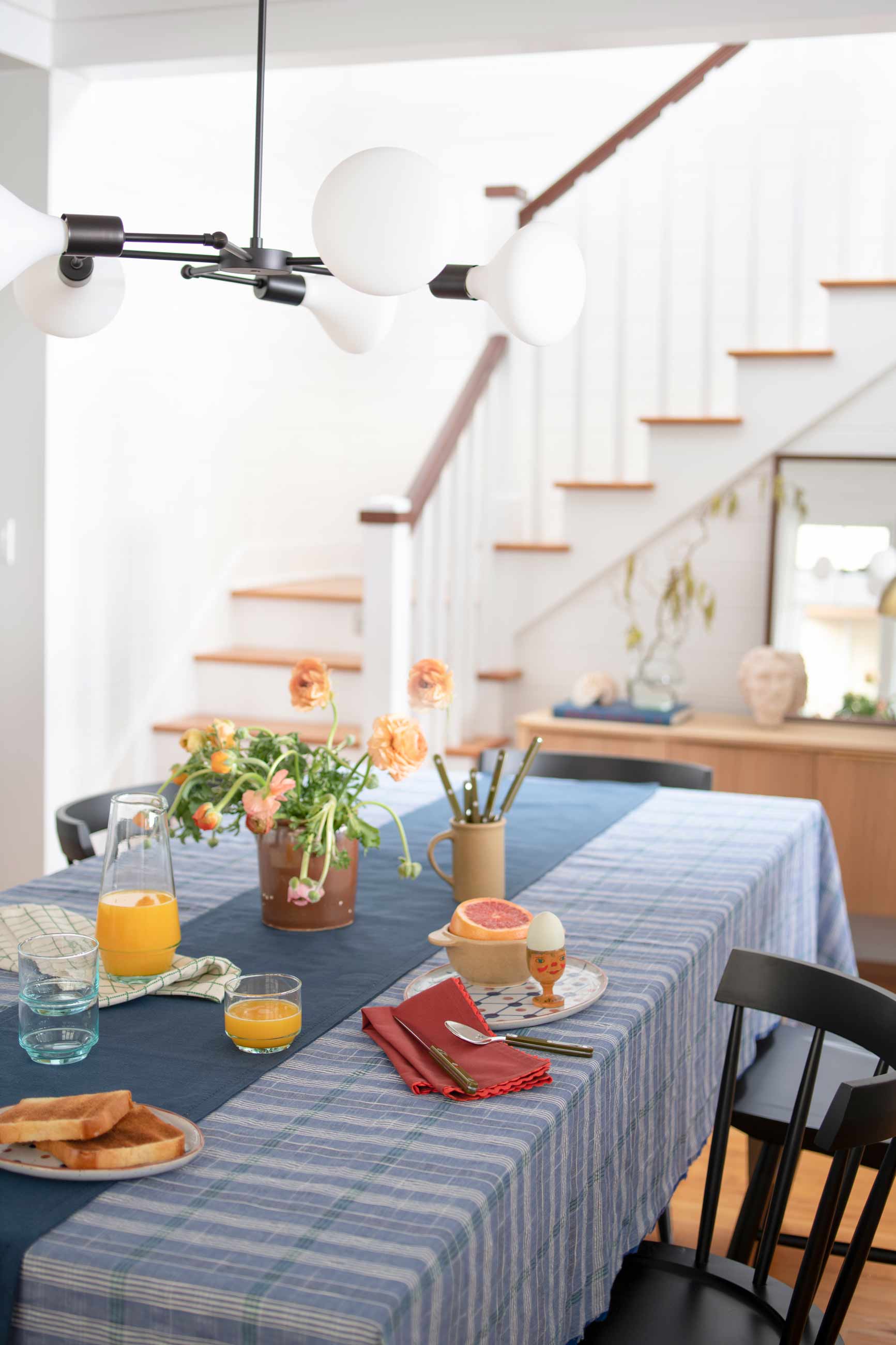 Sunny dining room.