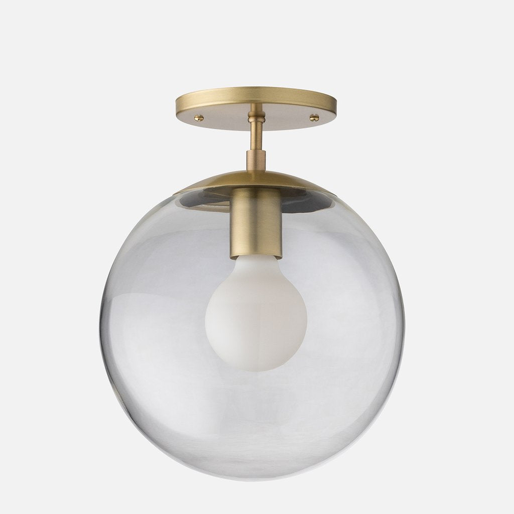 white round light fixture