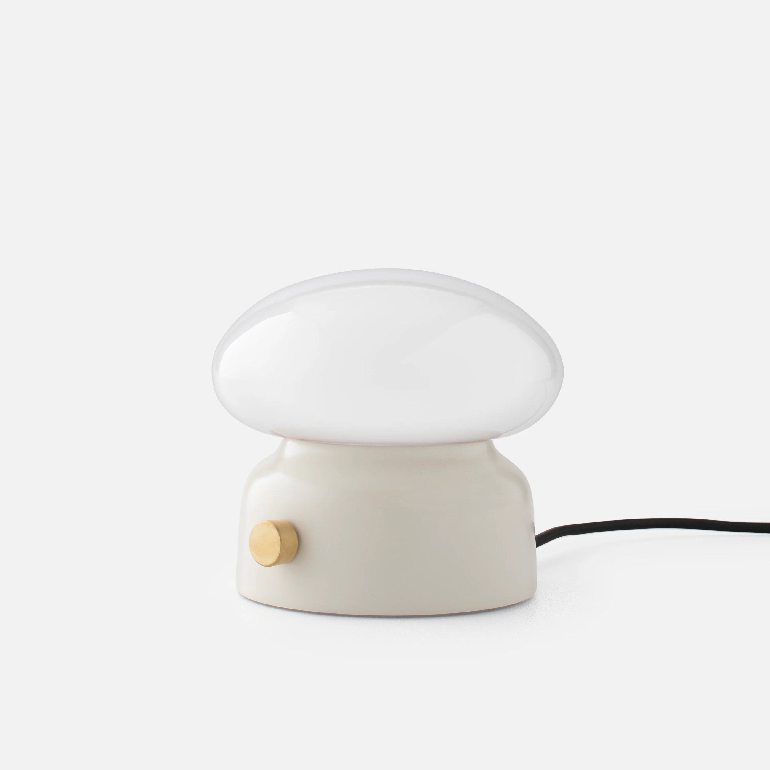 Product photo of Teig Lamp in Shell White. 