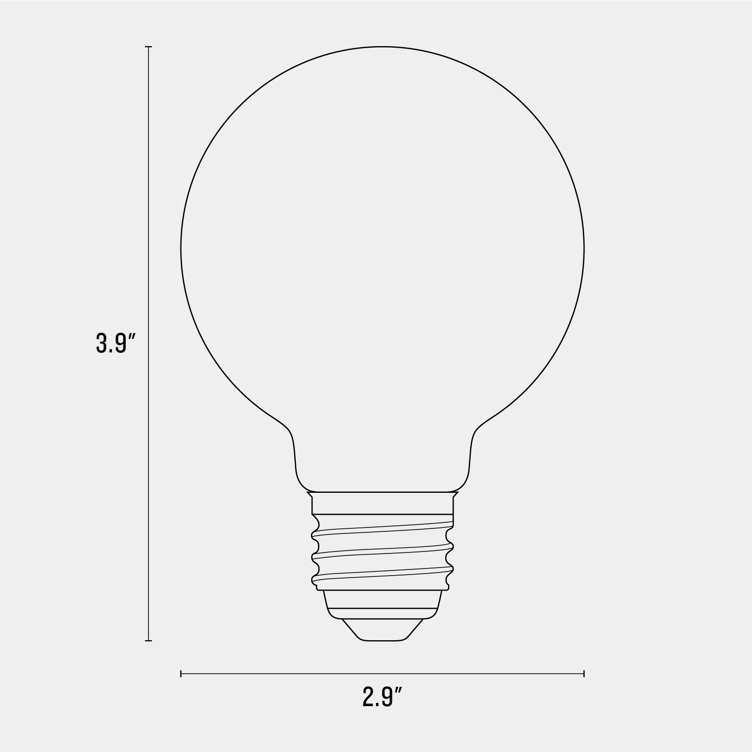 G25 Matte Porcelain - Dim to Warm LED Bulb