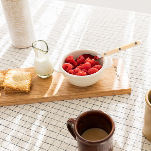 Five Two by Food52 Bamboo Cutting Board, Double-Sided with Phone