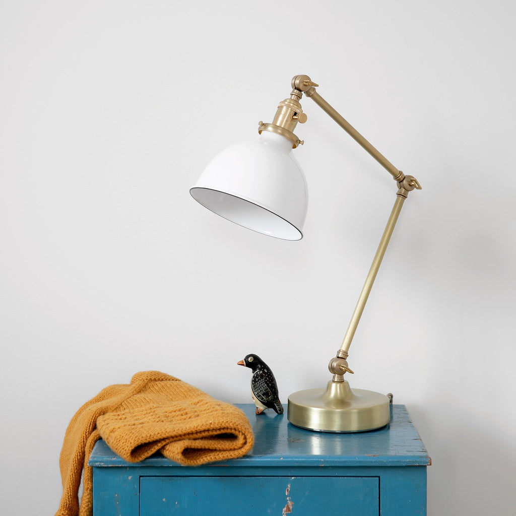 table lamp with bell shade