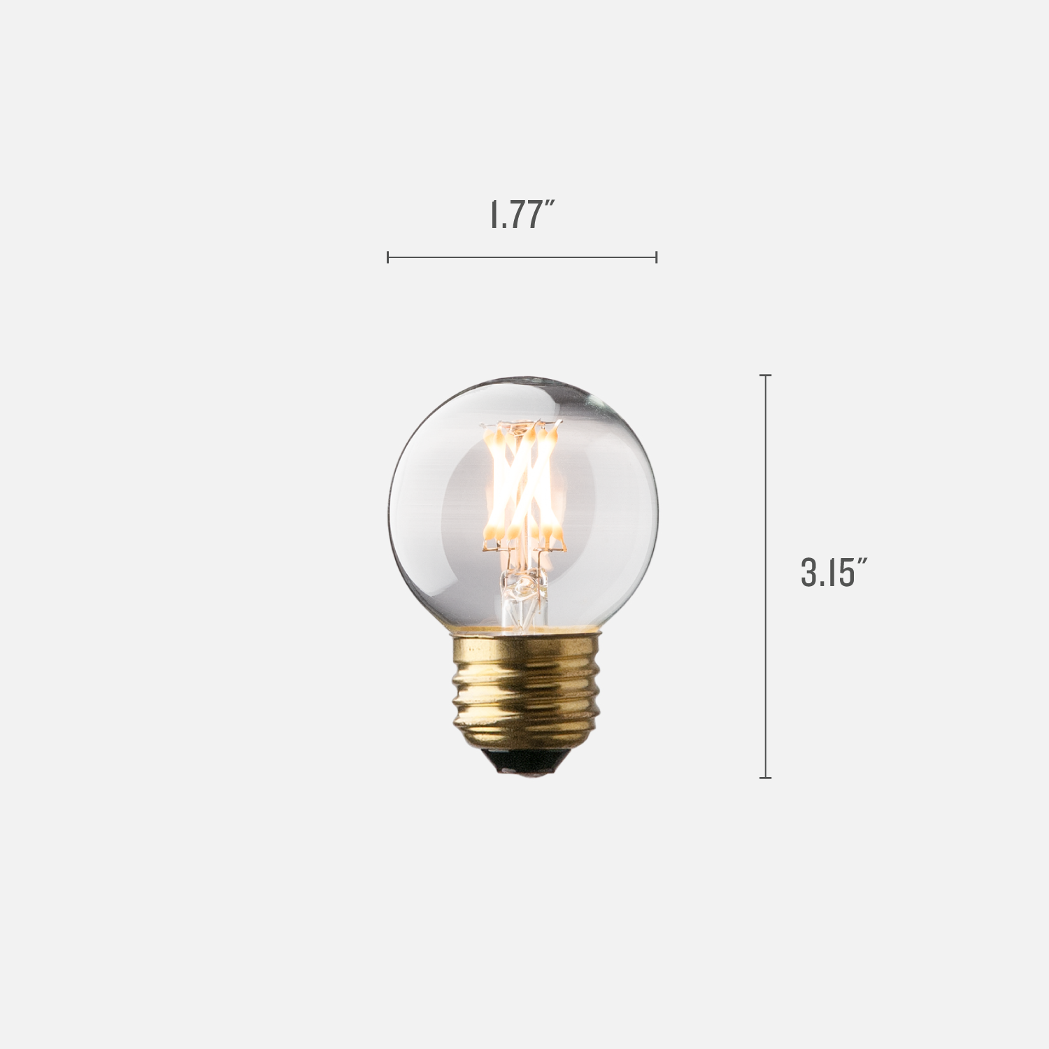 G16 Clear LED Bulb