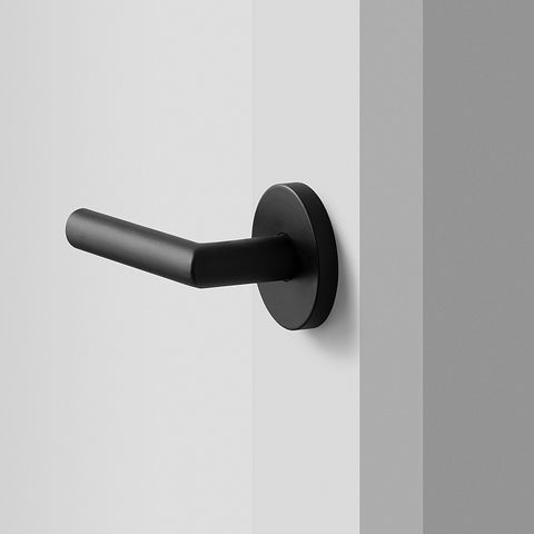 Tate Door Set with Cylinder Knob - Flat Black – Schoolhouse