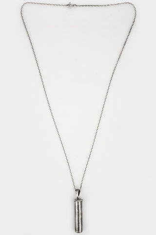 Vetements Silver Snuff Necklace in Metallic for Men