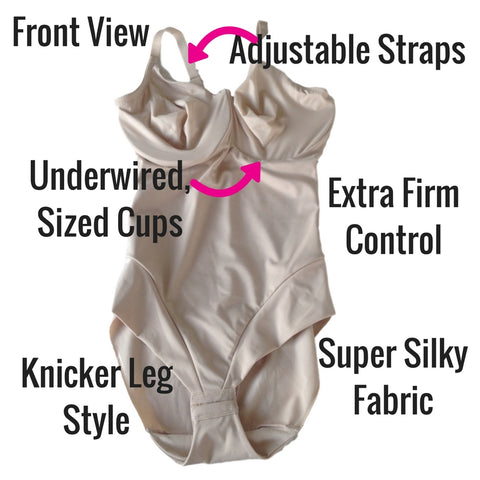 Miraclesuit Comfort Leg All In One Bodysuit 2802 - Shapewear Review – The  Magic Knicker Shop