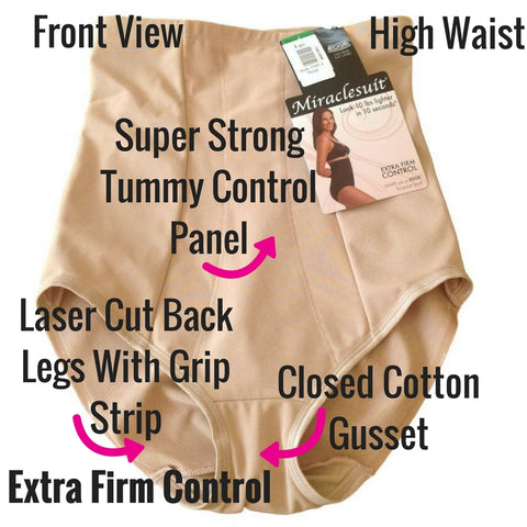 Miraclesuit Instant Tummy Tuck High Waist Control Briefs #2415 – The Magic  Knicker Shop