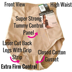 Miraclesuit High Waist Extra Firm Control Briefs Shapewear Review Front