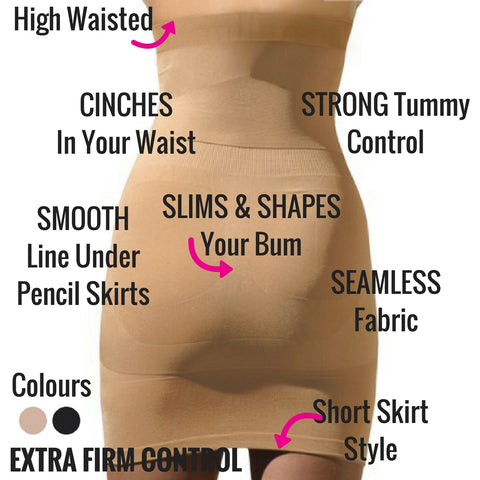 Women's Full Slim Body Shaper Firm Tummy Control Slip Under Dresse