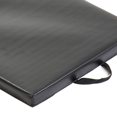 black fitness mat