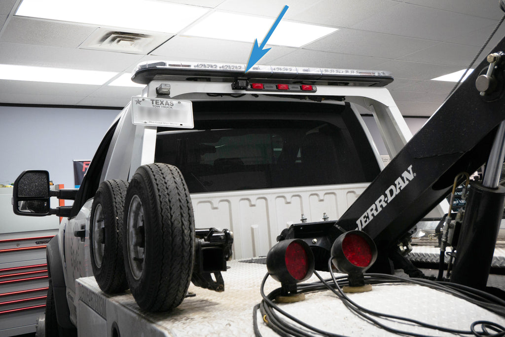 Exterior Camera Mounted On Tow Truck