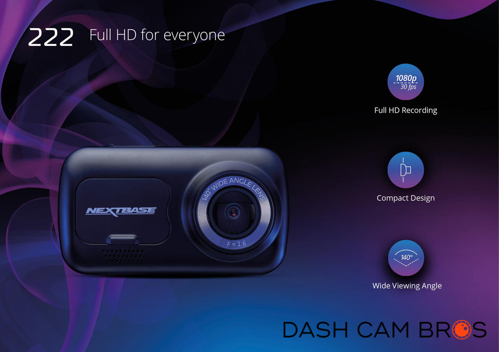 Nextbase 222 Dashcam Features