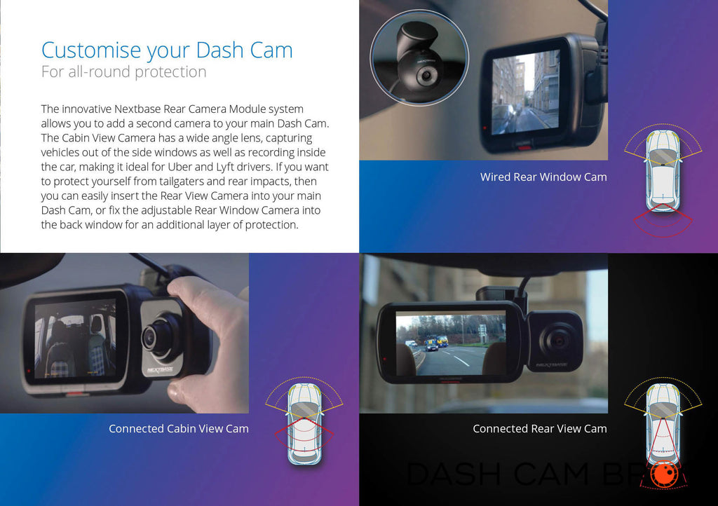 Nextbase Secondary Dash Cam Examples