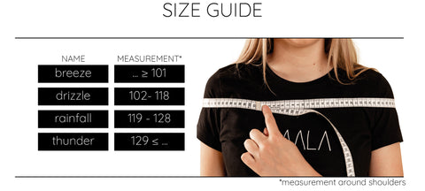 MAALA size guide