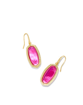 Kendra Scott: Dani Ridge Frame Earrings in Gold Azalea Illusion