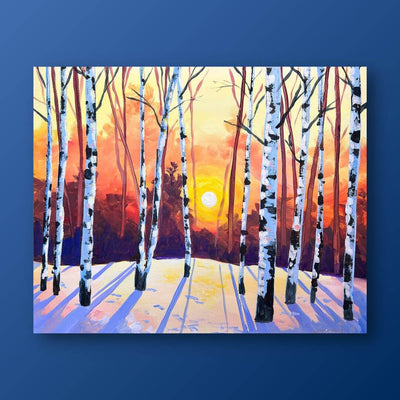 El Paso Sunset Acrylic Painting on Stretched Canvas – Raging Artist