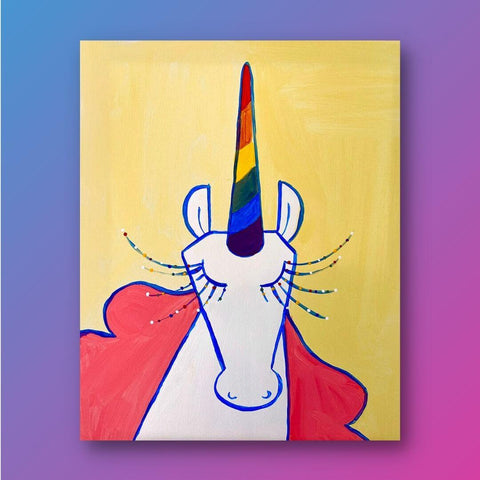 Pinterest  Kids canvas art, Unicorn painting, Kids canvas painting