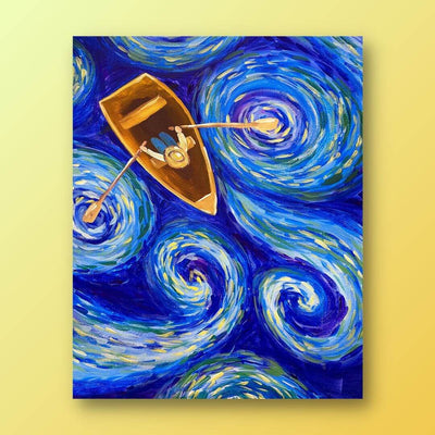 Paint Kit - Starry Night Gazer Acrylic Painting Kit & Video Lesson