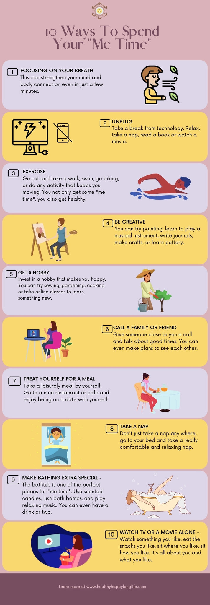10 Ways To Spend Your "Me Time"