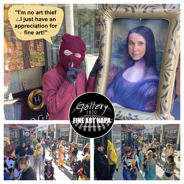 Trick or Treating with the Mona Lisa at Gallery 1870 - FINE ART NAPA
